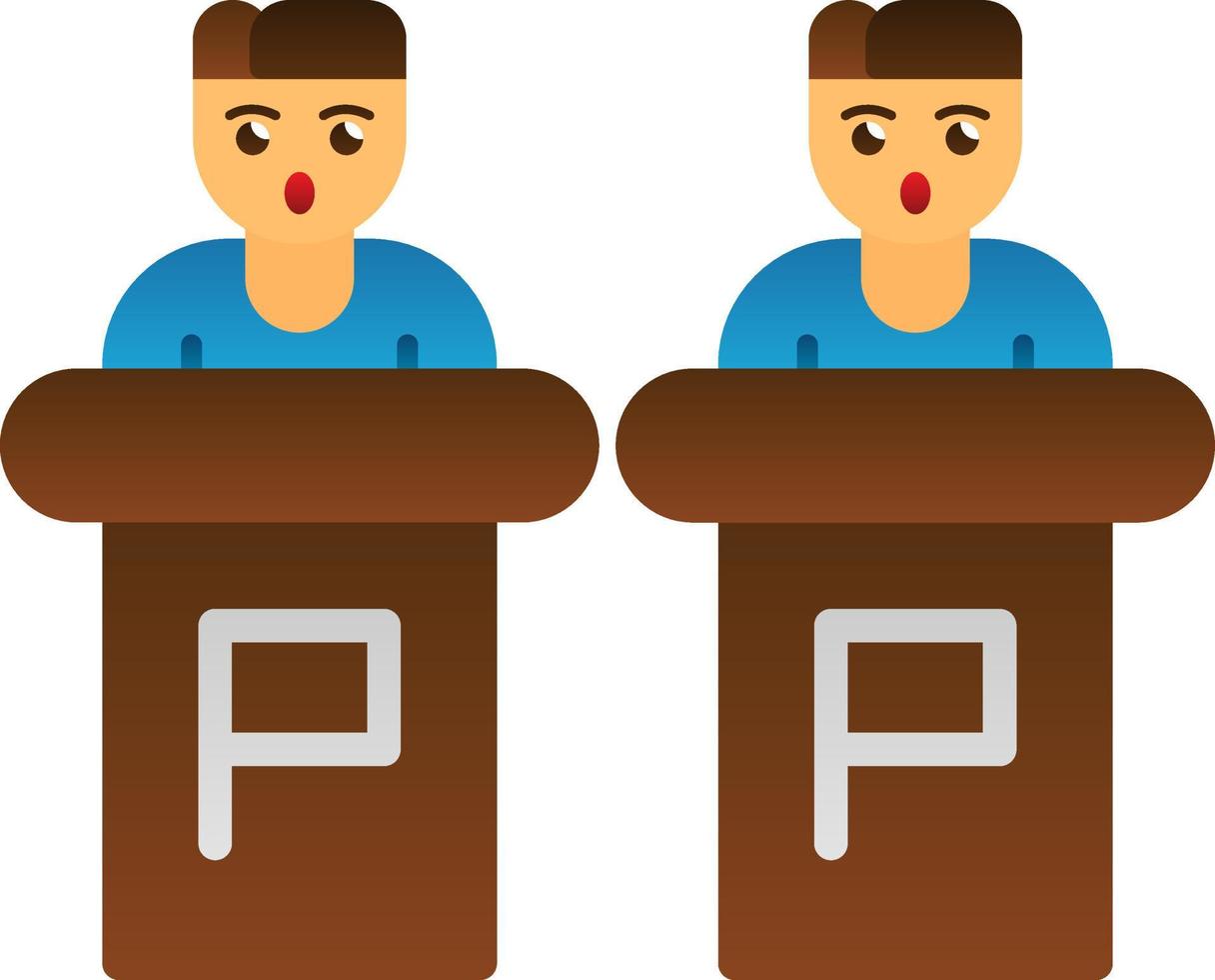 Debate Vector Icon Design