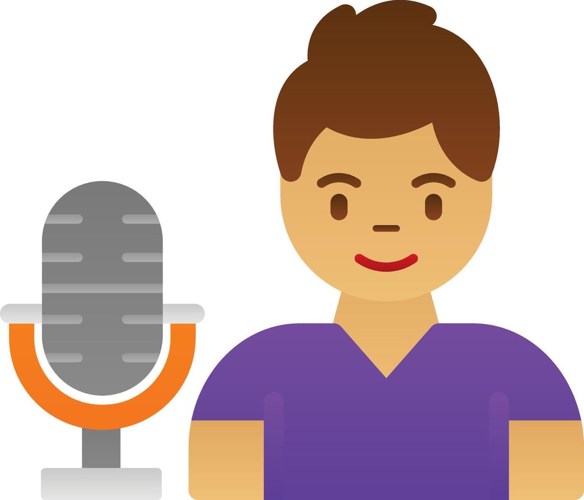 Singer Vector Icon Design