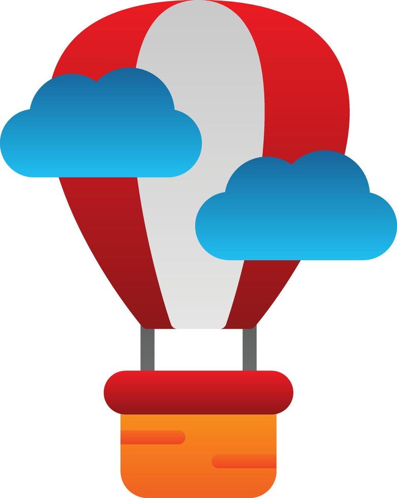 Air Balloon Vector Icon Design