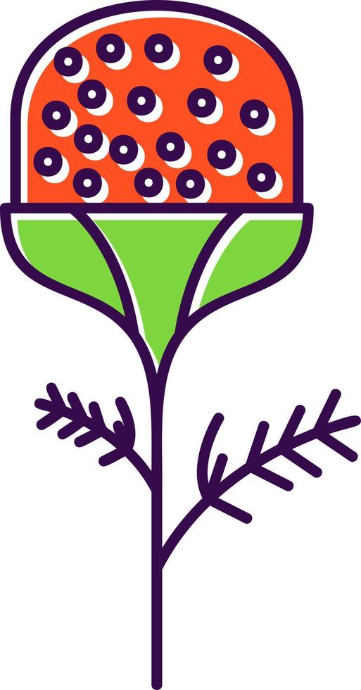 Pineappleweed Vector Icon Design