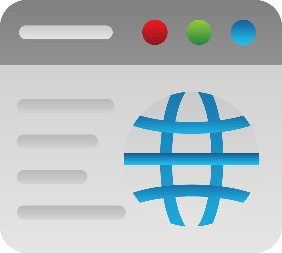 Web Browser Vector Icon Design