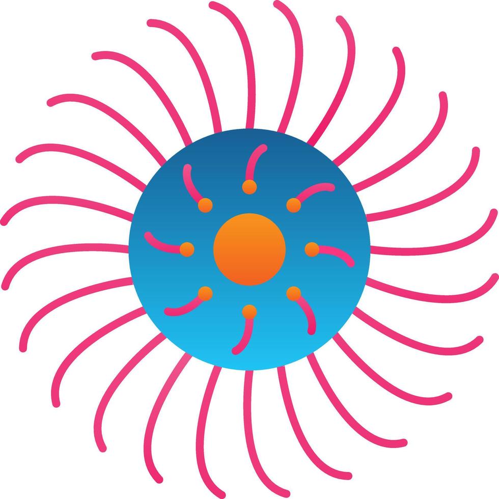 Anemone Vector Icon Design