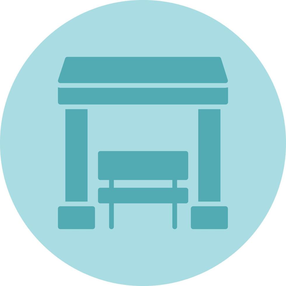 Bus Station Vector Icon