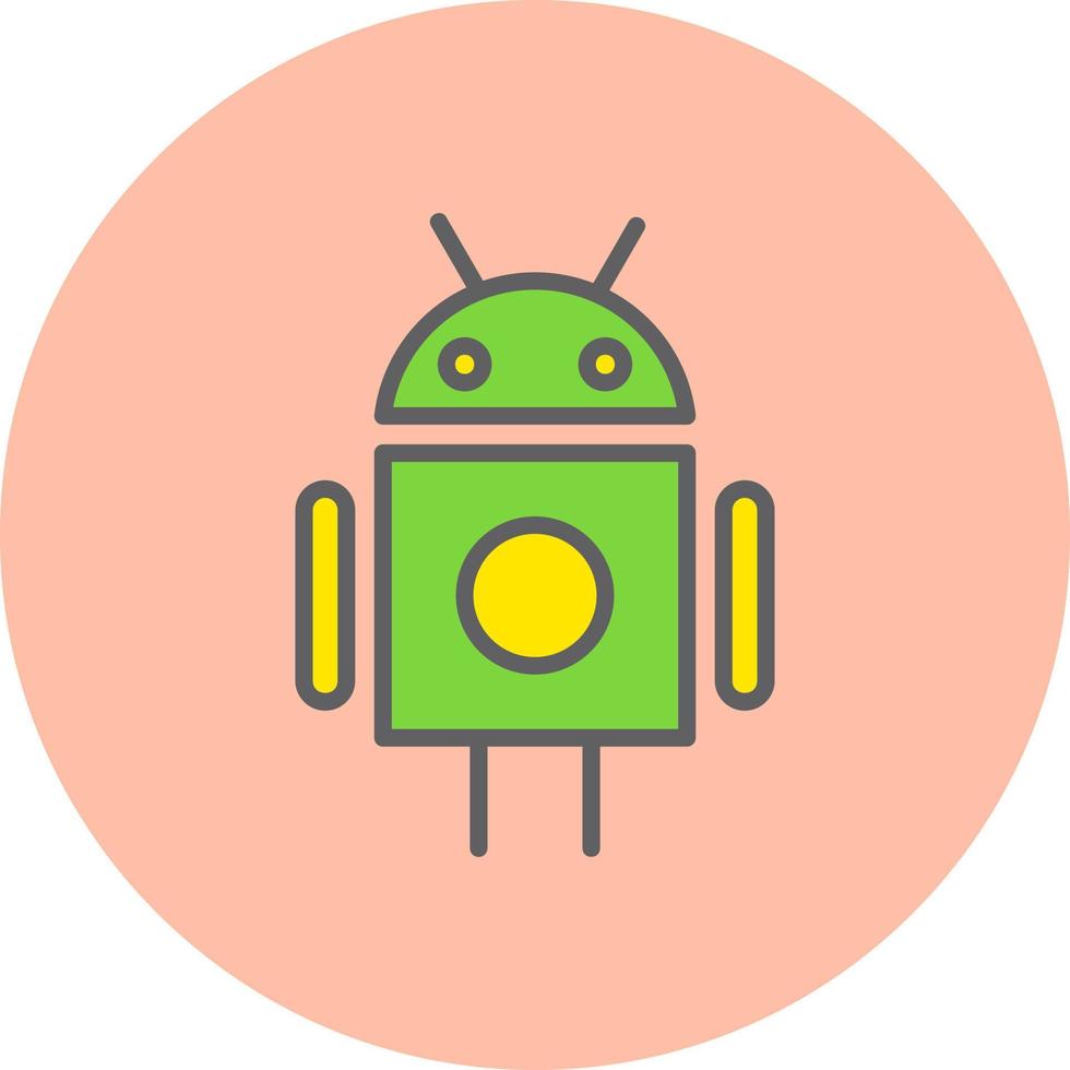 icono de vector de Android