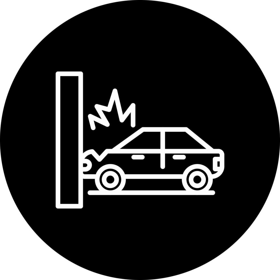 Accident Car Vector Icon