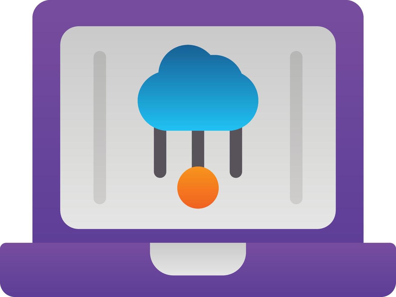 diseño de icono de vector computacional