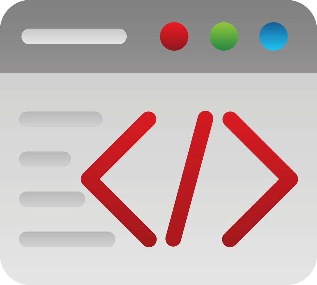 Code Vector Icon Design