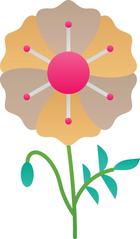Poppy Vector Icon Design