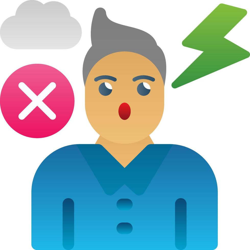 Anxiety Vector Icon Design