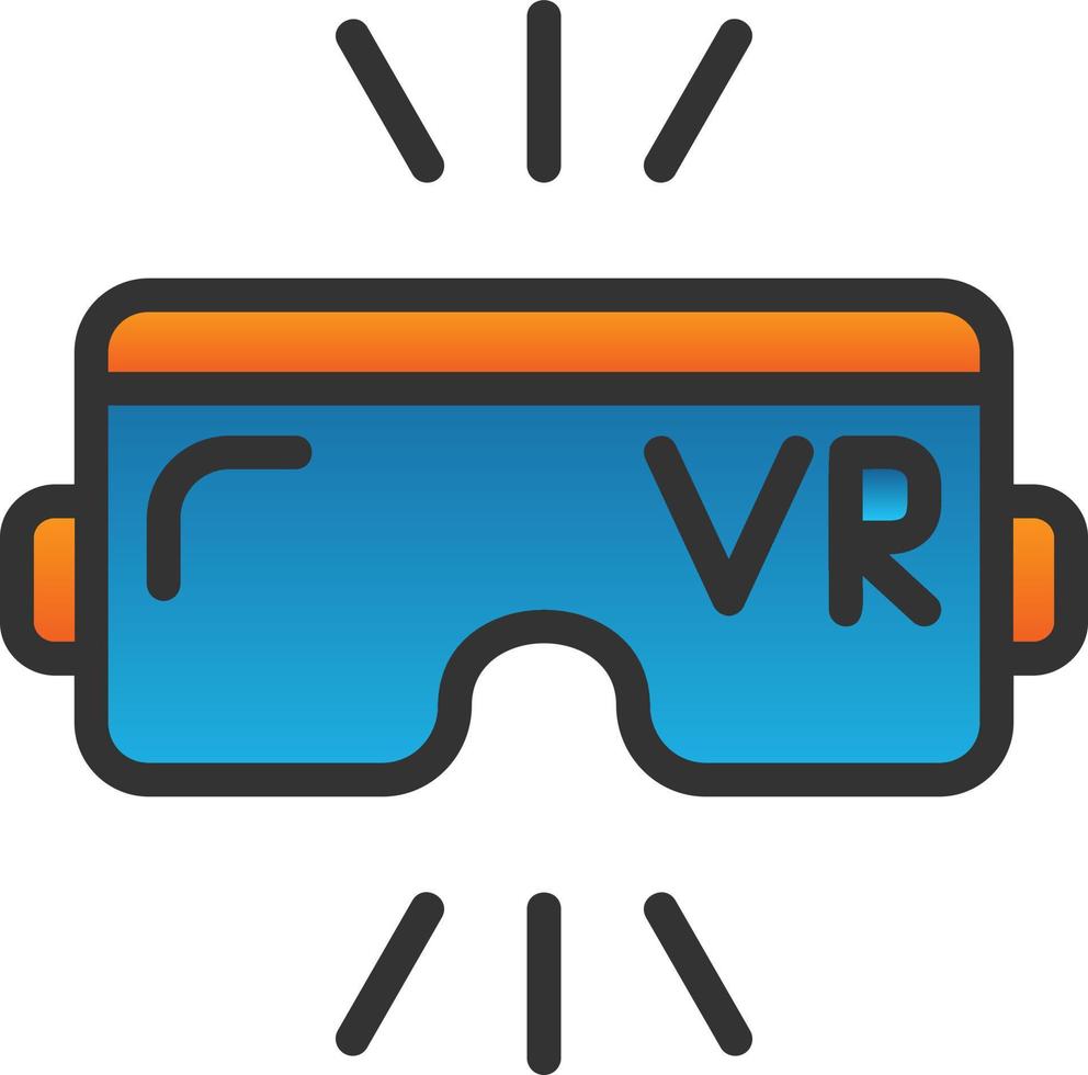 Virtual Reality Vector Icon Design