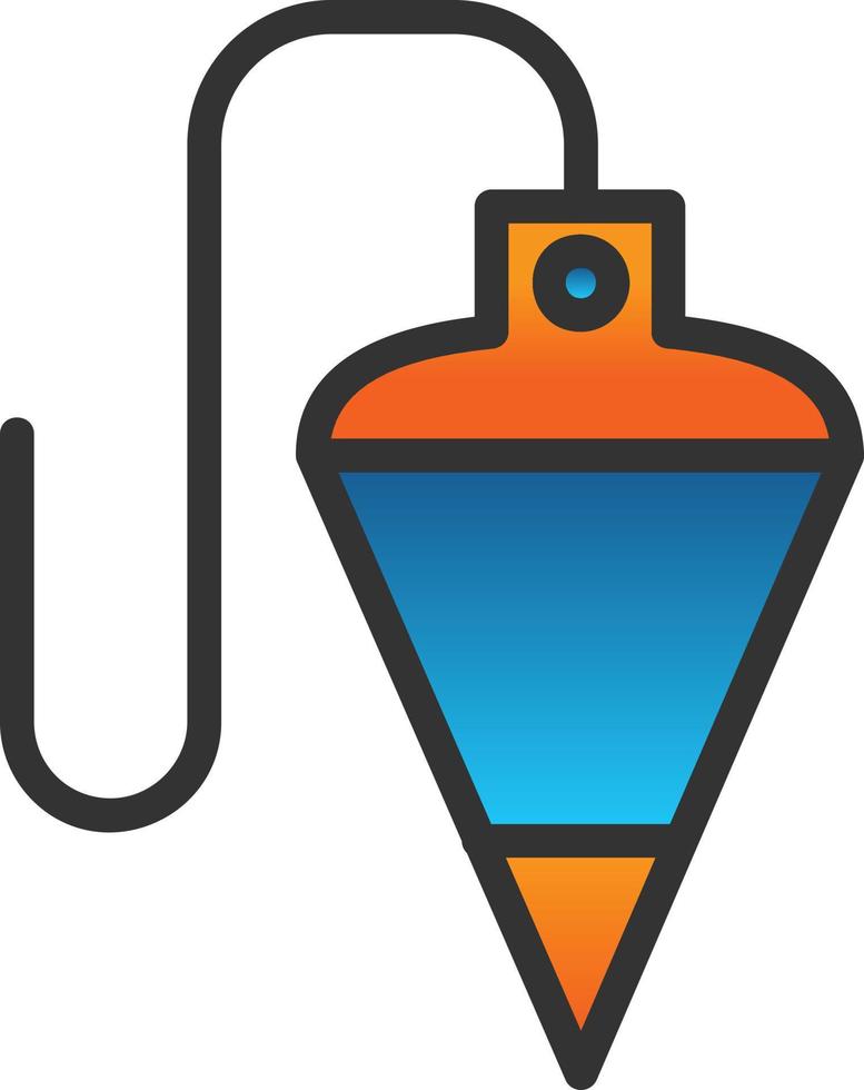 Plumb Bob Vector Icon Design