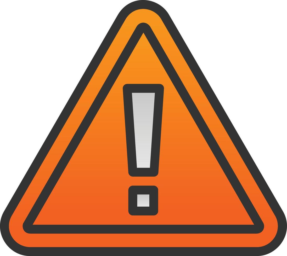 Caution Vector Icon Design