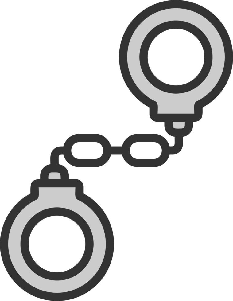 Handcuffs Vector Icon Design