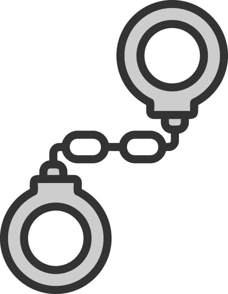 Handcuffs Vector Icon Design