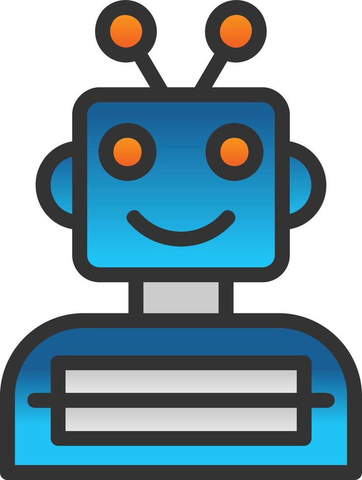 Robotics Engineering Vector Icon Design
