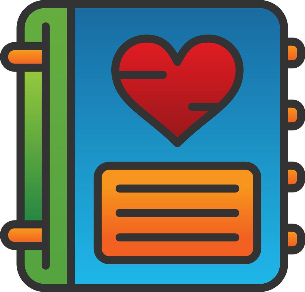 Diary Vector Icon Design