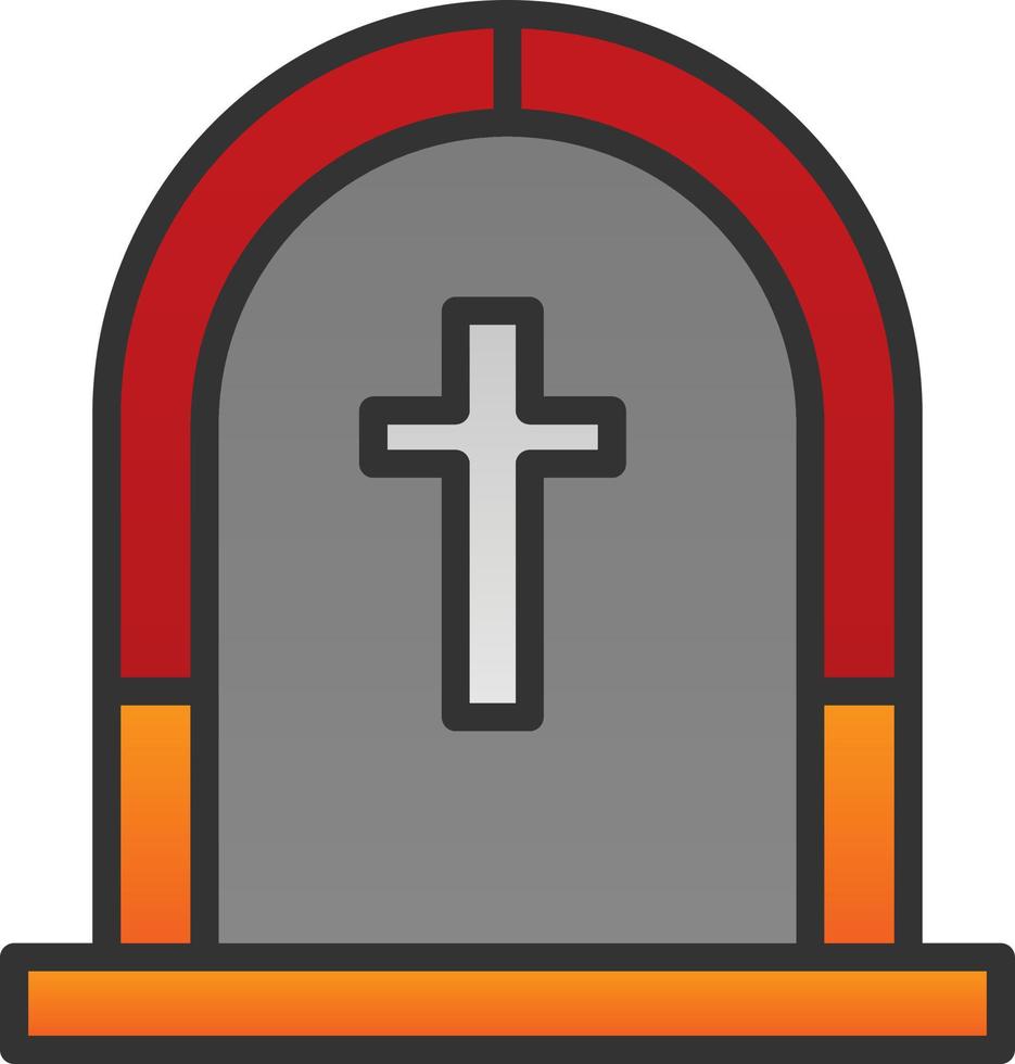 diseño de icono de vector funerario