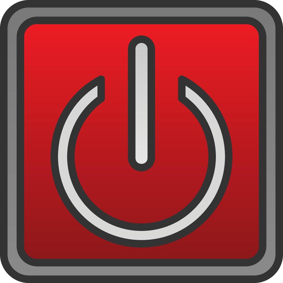 Power Button Vector Icon Design