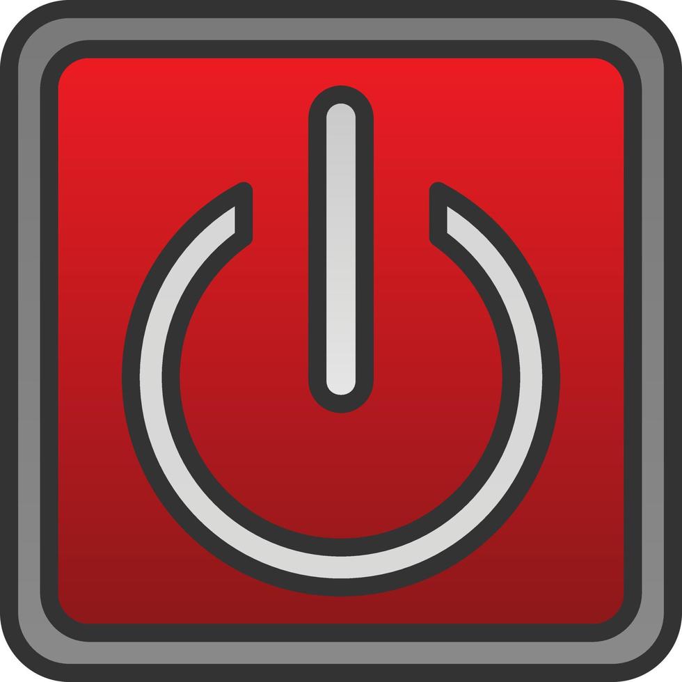 Power Button Vector Icon Design