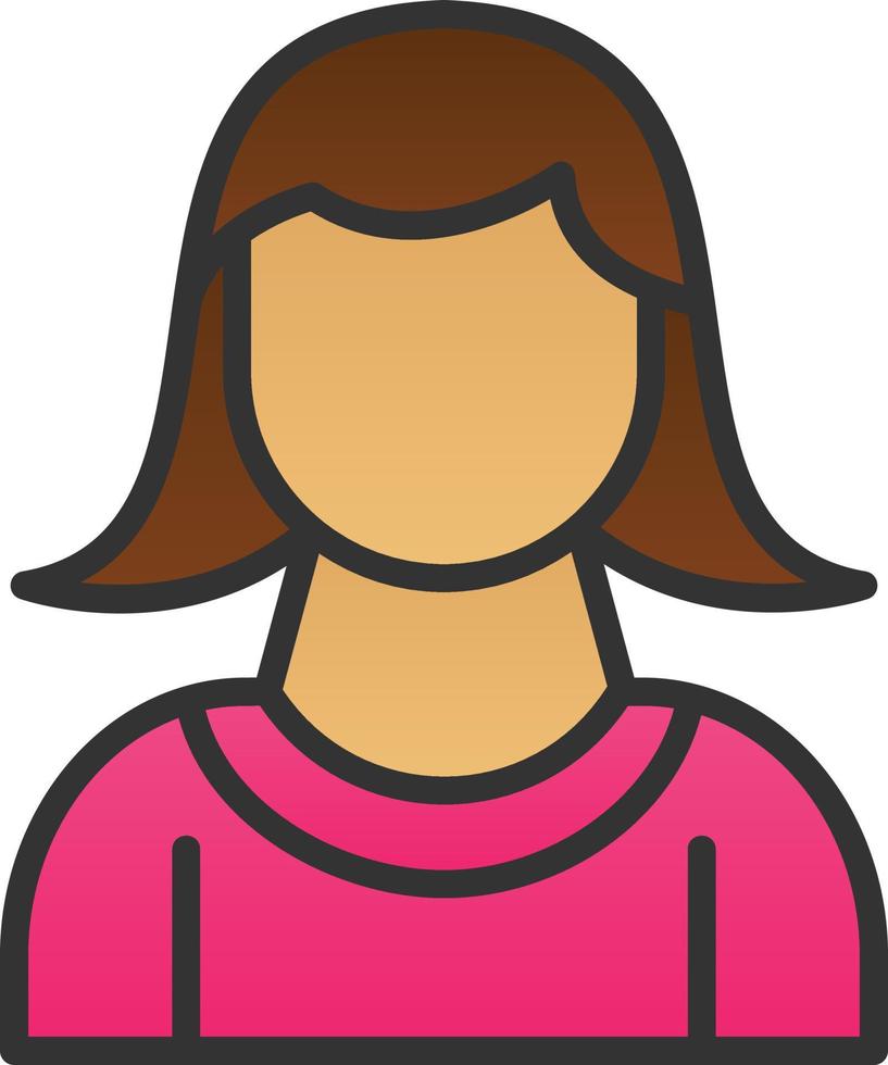 Girl Vector Icon Design