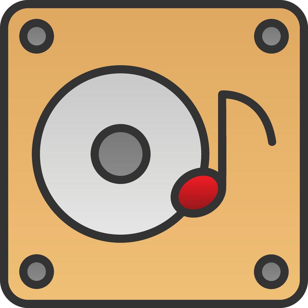 Music Album Vector Icon Design