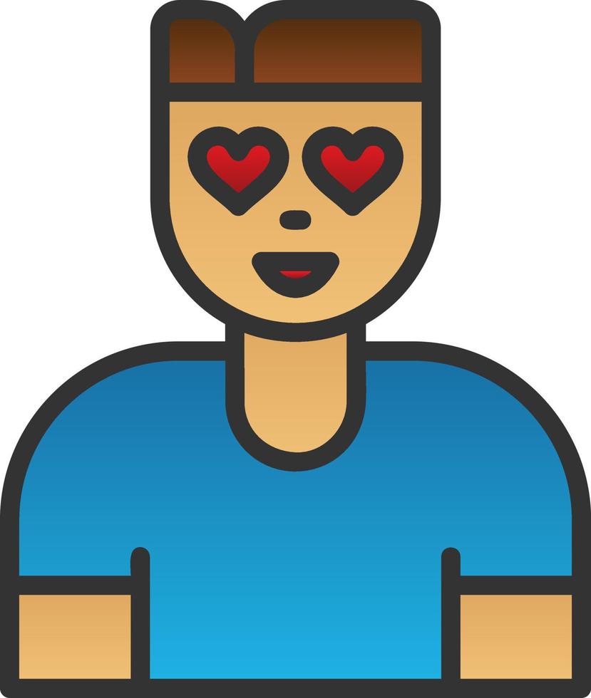 Fall In Love Vector Icon Design