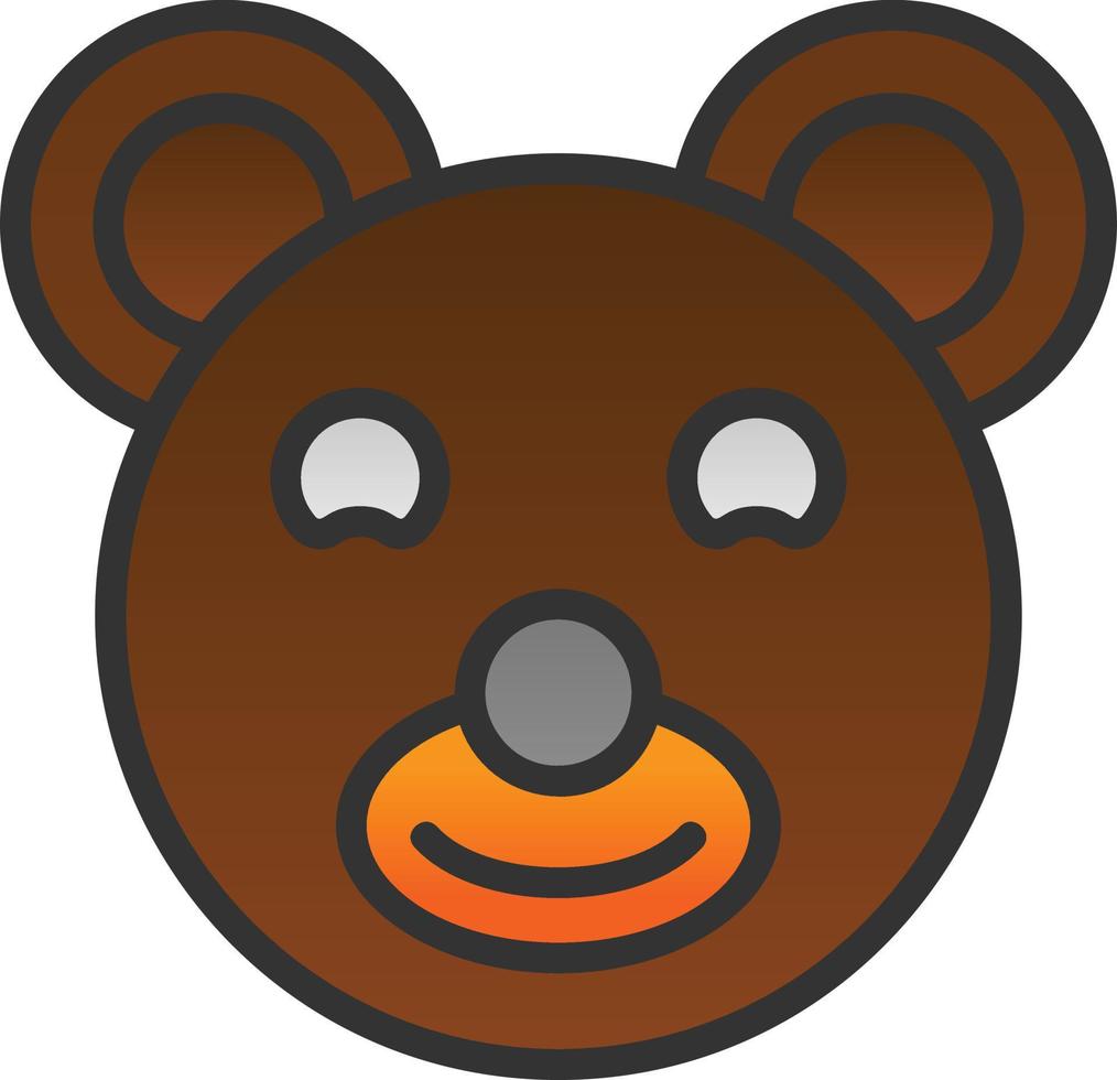 Teddy Bear Vector Icon Design