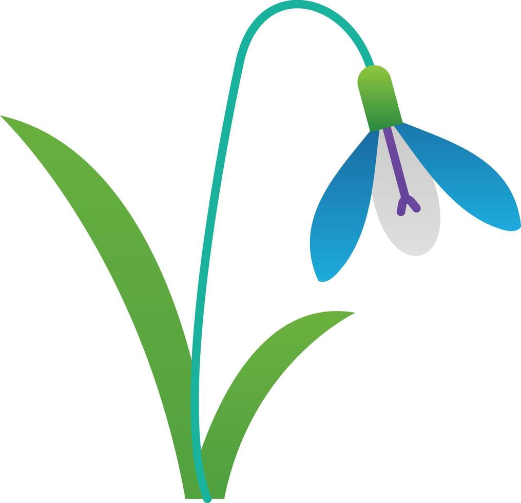 diseño de icono de vector de campanilla blanca