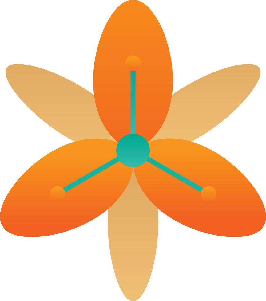 Tiger Lily Vector Icon Design