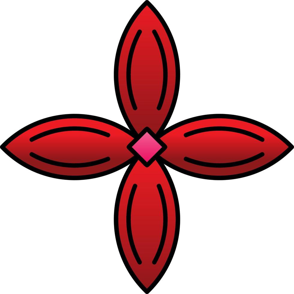Bouvardia Vector Icon Design
