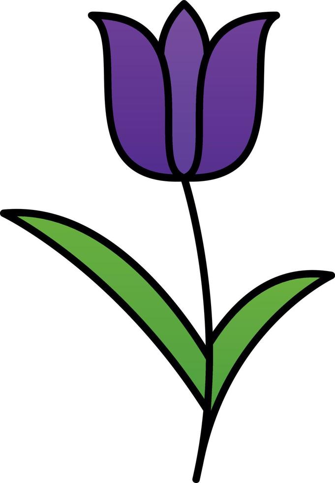 diseño de icono de vector de tulipán