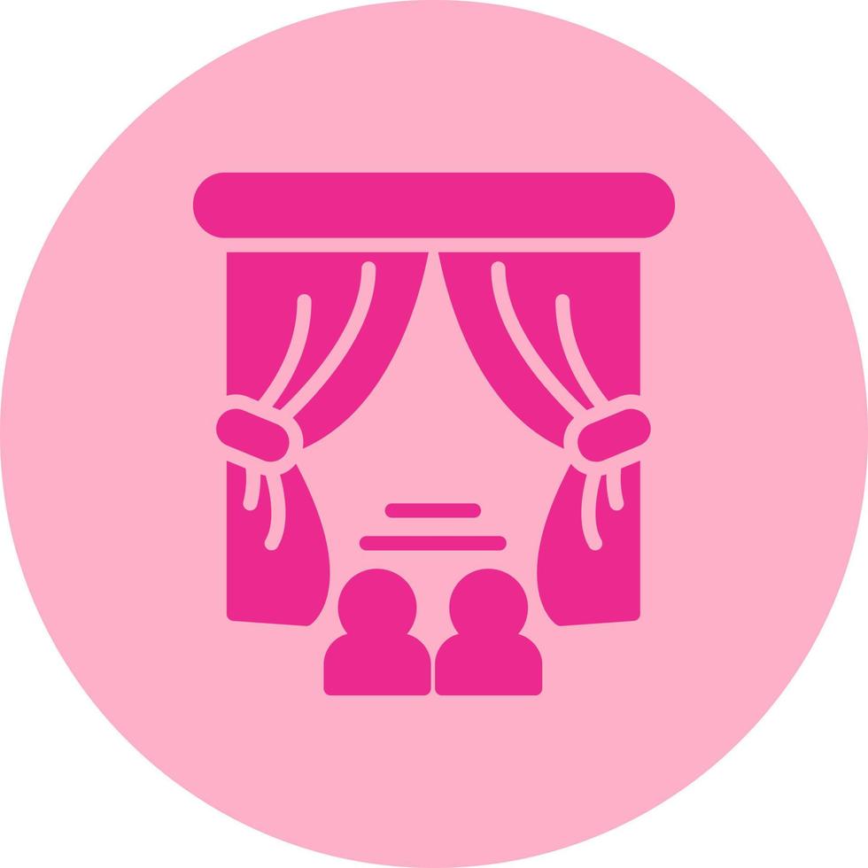 icono de vector de teatro