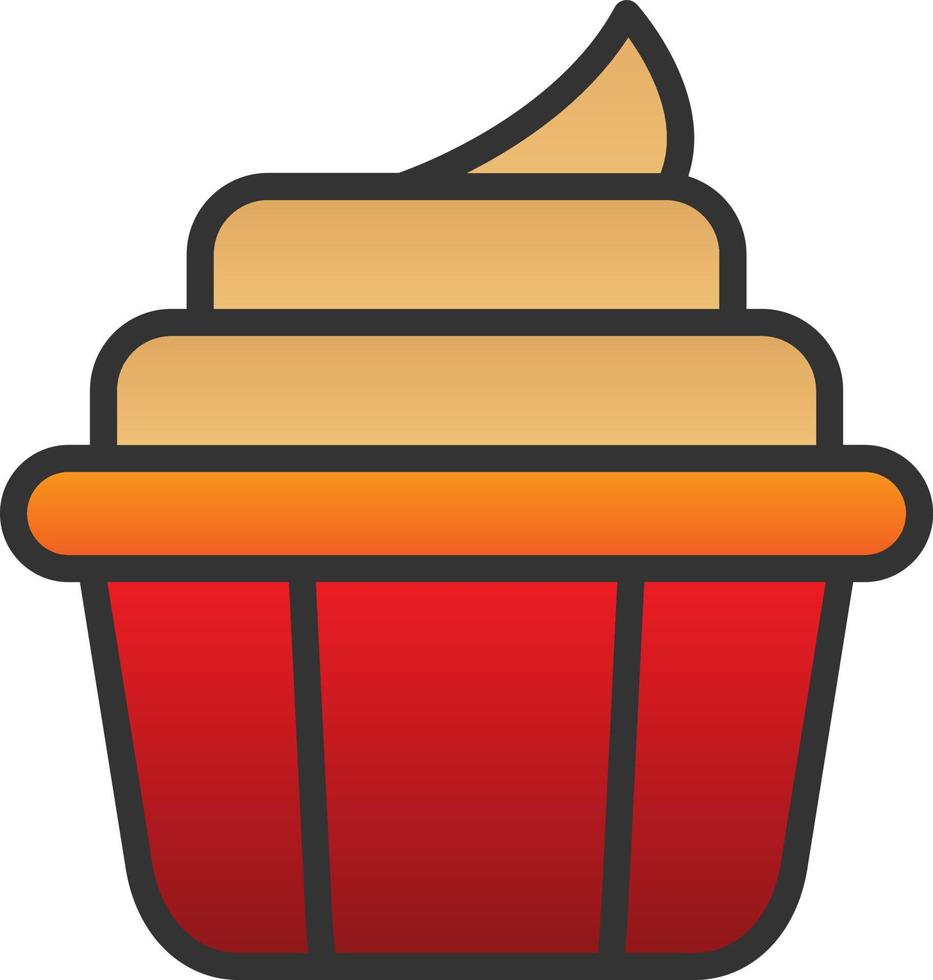 Cupcake Vector Icon Design