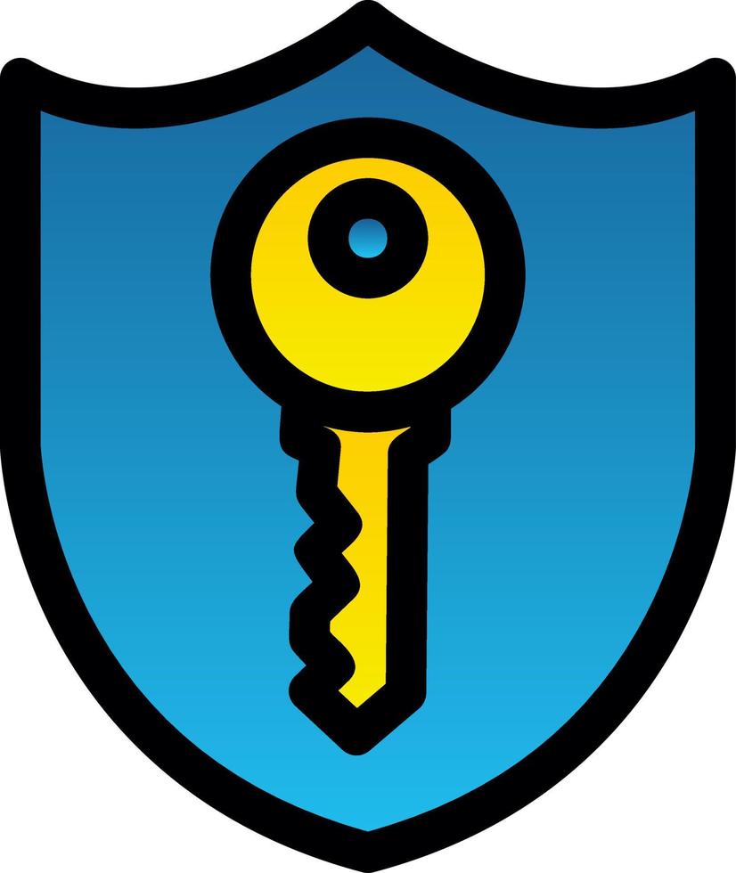 Private Key Vector Icon Design