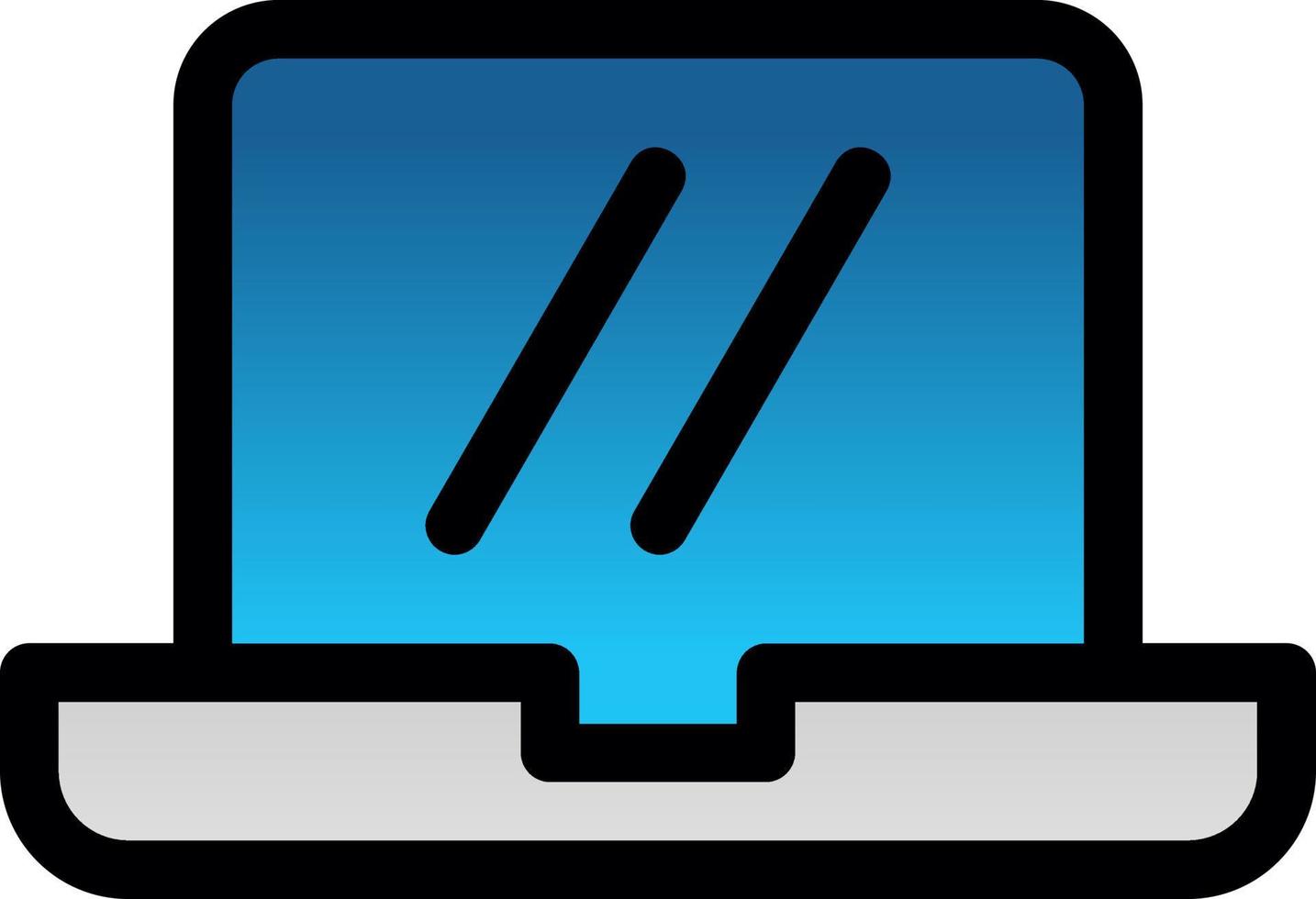 Laptop Screen Vector Icon Design