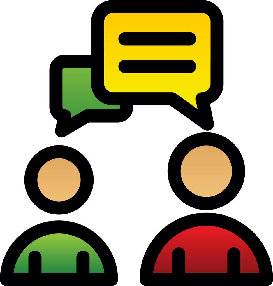 diseño de icono de vector de conversación