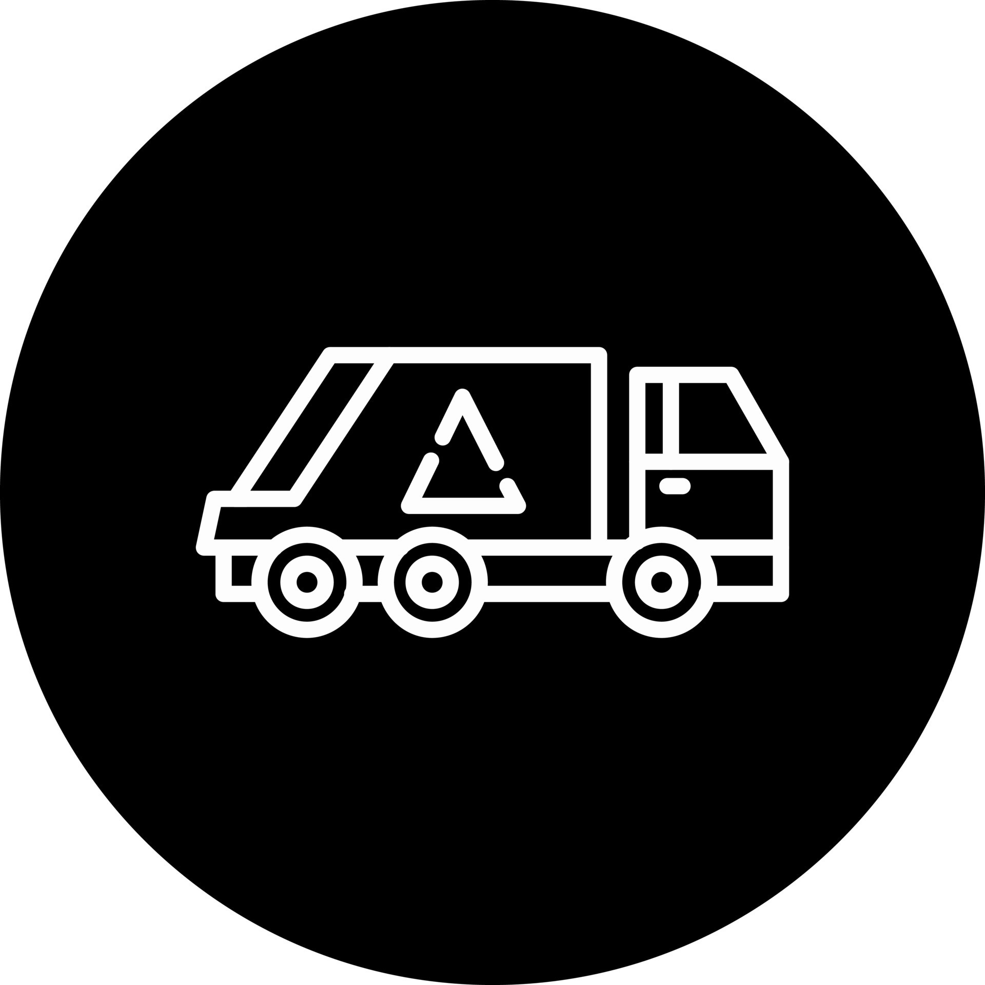 Trash Truck Vector Icon 16498304 Vector Art at Vecteezy