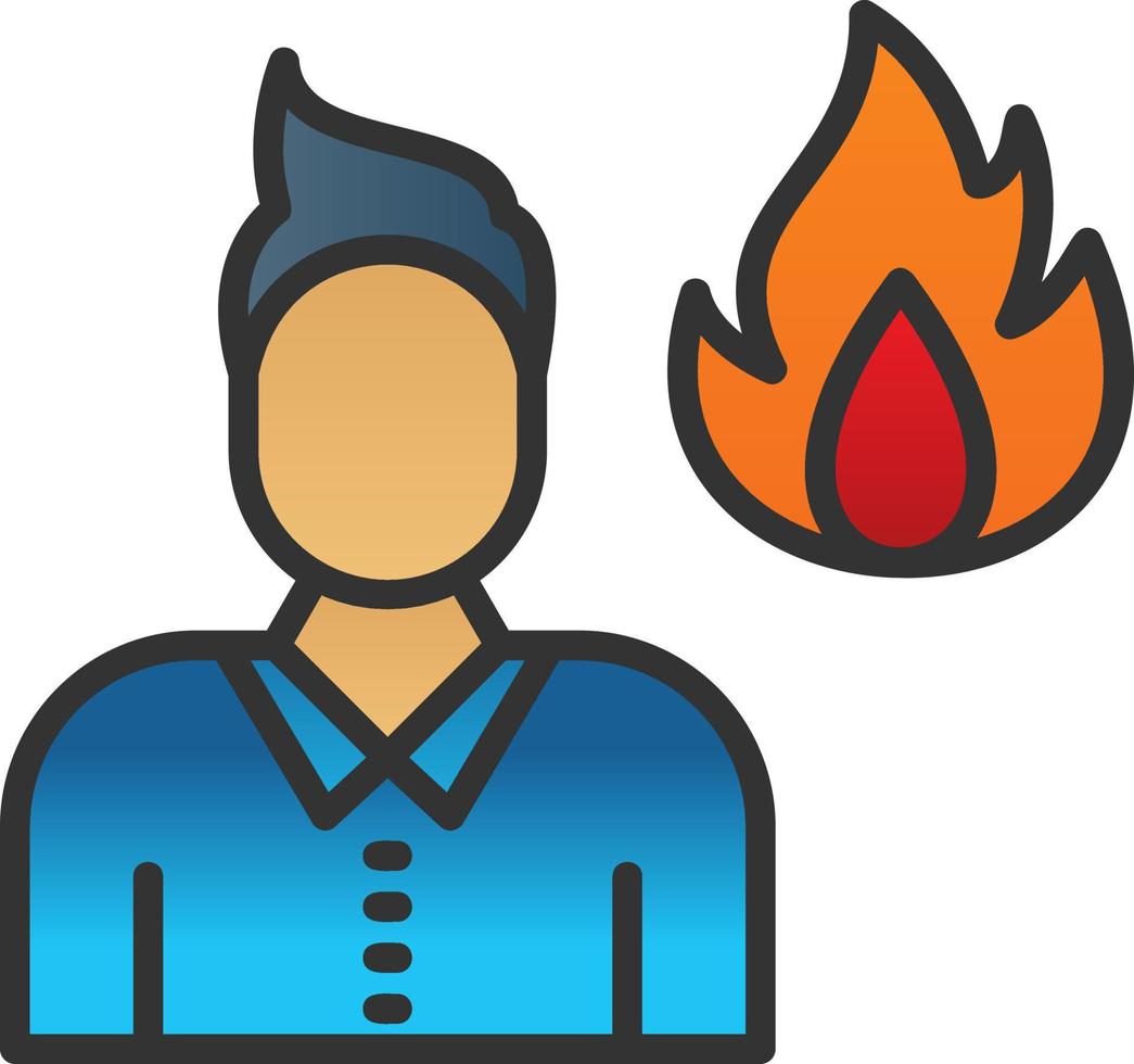 Burnout Vector Icon Design