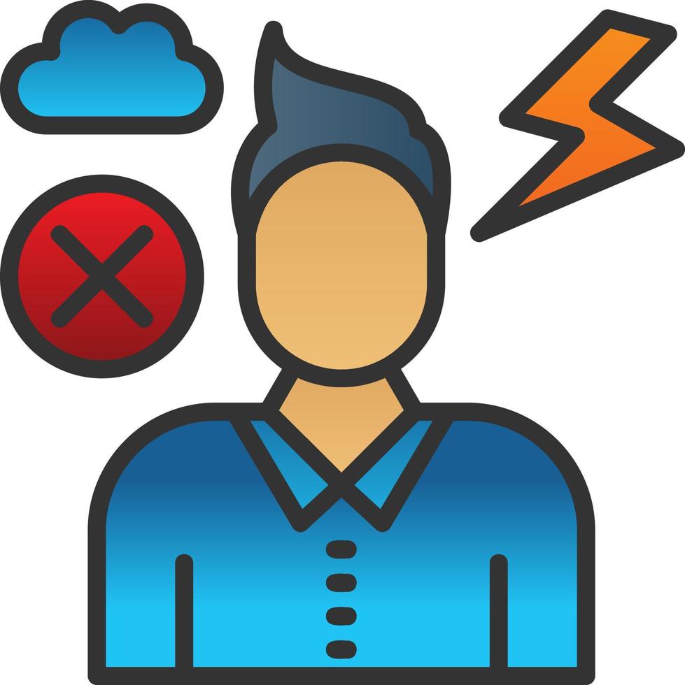 Anxiety Vector Icon Design