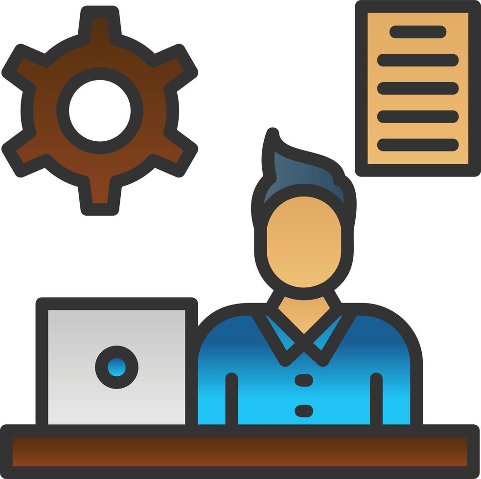 Multitasking Vector Icon Design