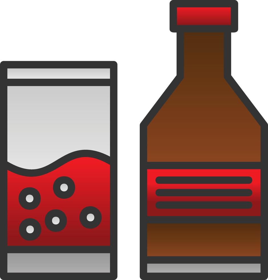 Alcoholic Drink Vector Icon Design
