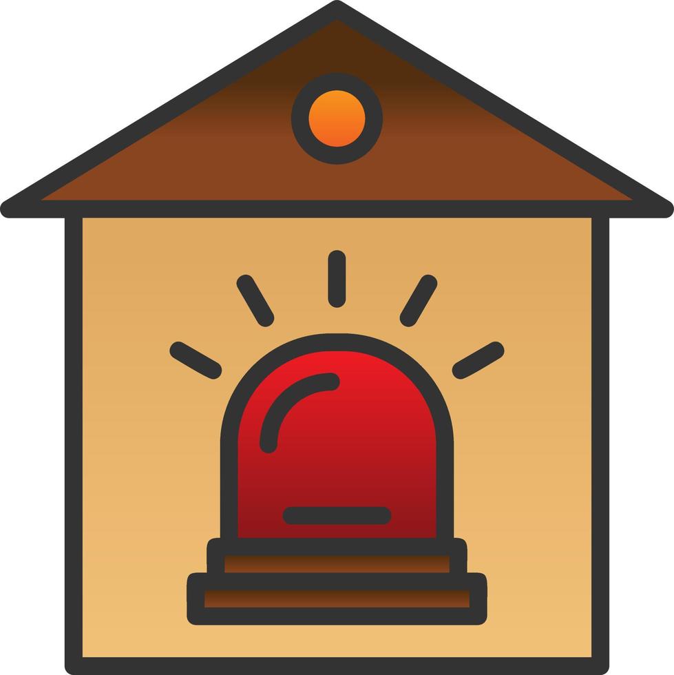 Security Alarm Vector Icon Design
