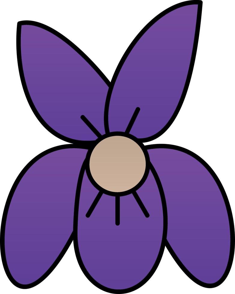 Violet Vector Icon Design