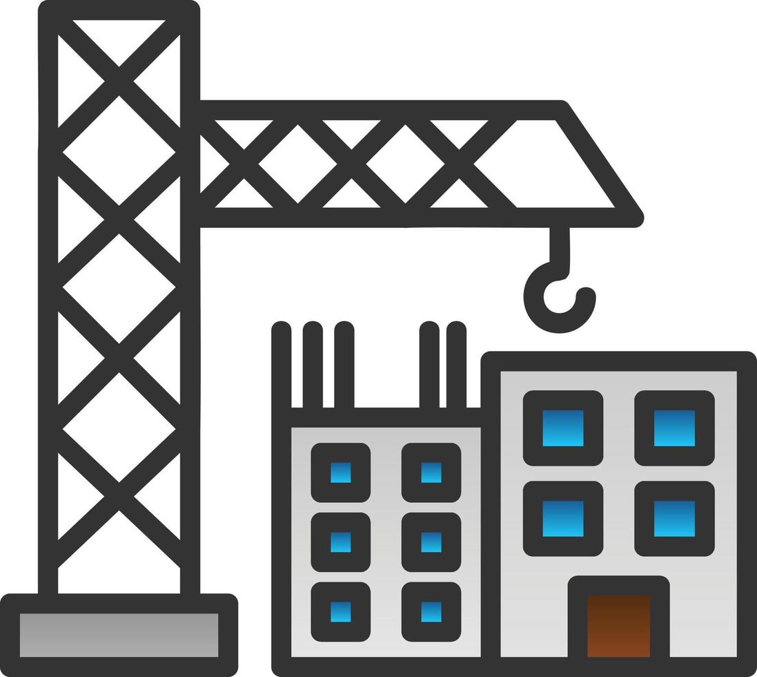 Construction Site Vector Icon Design