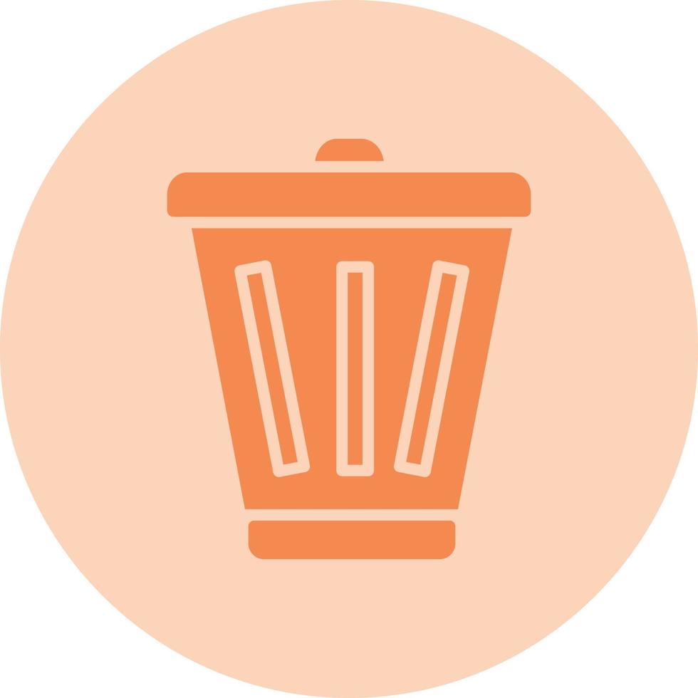 icono de vector de papelera de reciclaje