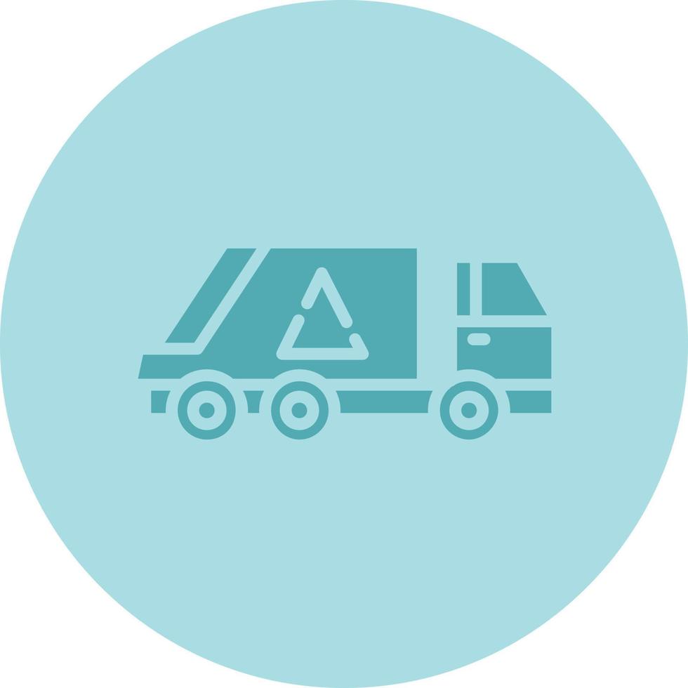 Trash Truck Vector Icon