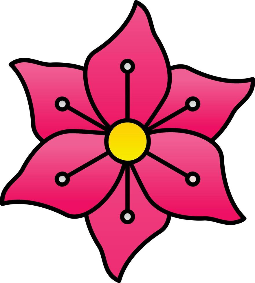 Gladiolus Vector Icon Design