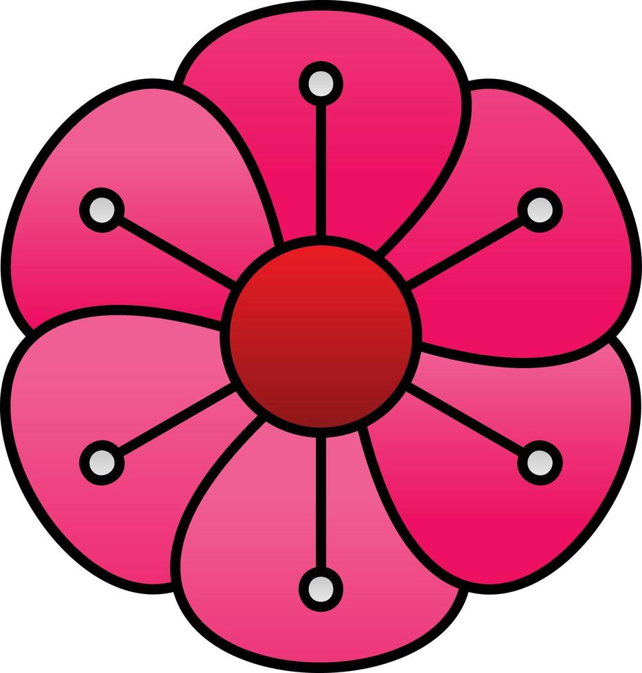 diseño de icono de vector de clavel