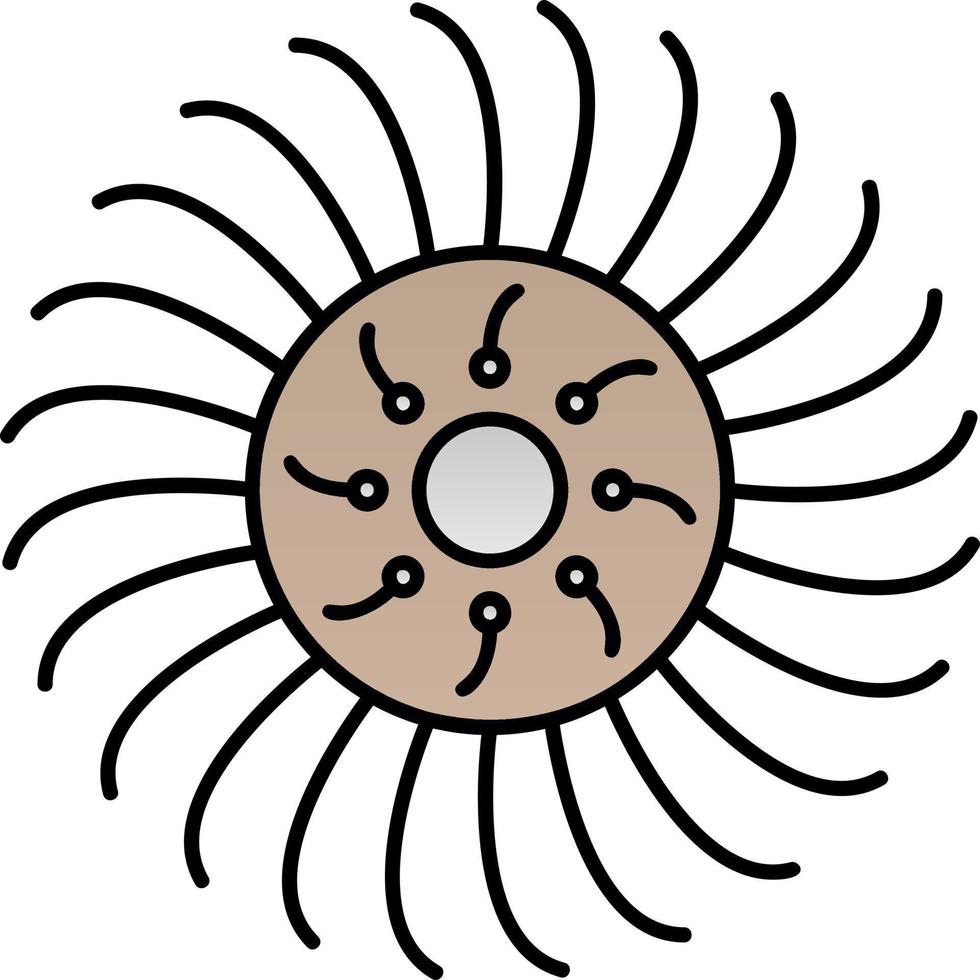Anemone Vector Icon Design