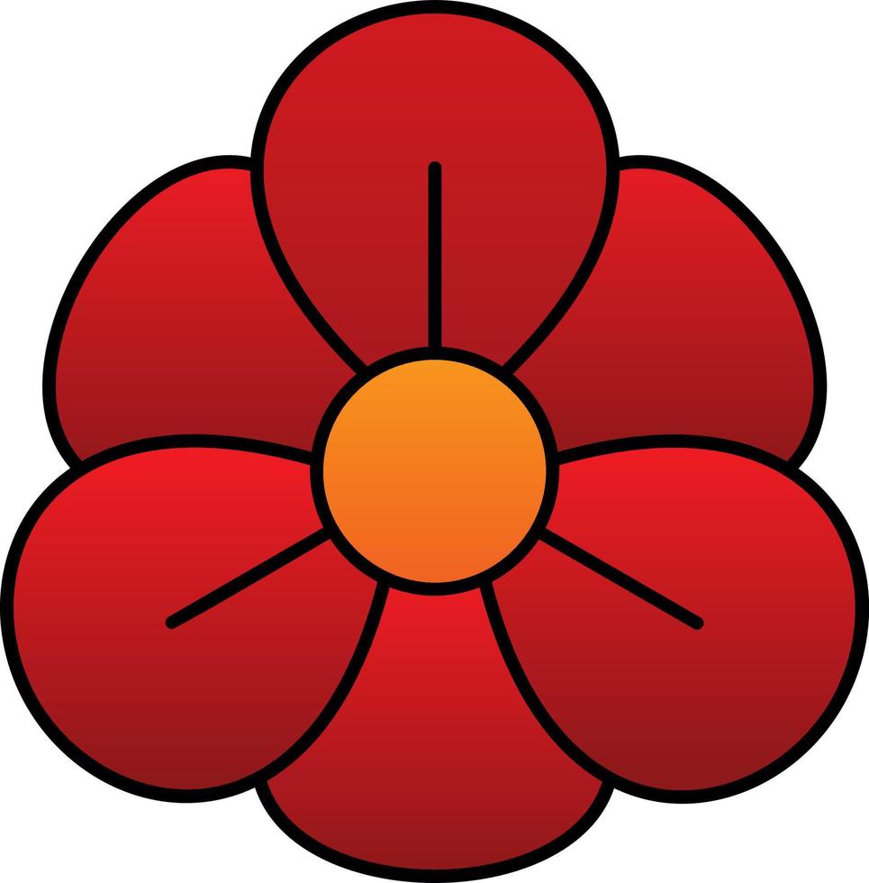 Nasturtium Vector Icon Design